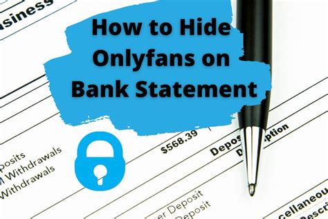 how to hide onlyfans on bank statement|How to Hide OnlyFans on the Bank Statement –。